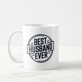 Best Husband Ever Badge Design コーヒーマグカップ