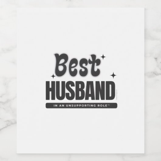 Best Husband In An Unsupporting Role- ワインラベル (シングルラベル)