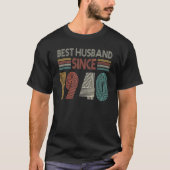 Best Husband Since 1940 82th wedding anniversary Tシャツ (正面)