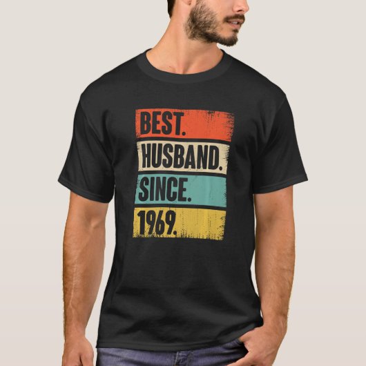 Best Husband Since 1969 53 Year Wedding Anniversar Tシャツ (正面)