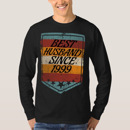 Best Husband since 1999 wedding married 1999 marri Tシャツ (正面)