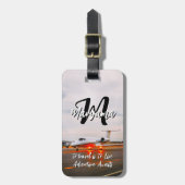 Best Initial Name | Waterproof Travel Monogram ラゲッジタグ (正面縦)