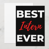 Best Intern Ever サンキューカード (正面/裏面)