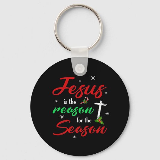 Best Jesus Is For Season Christmas Holiday キーホルダー (正面)
