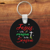 Best Jesus Is For Season Christmas Holiday キーホルダー (正面)