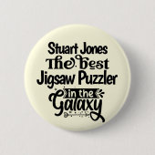Best jigsaw puzzle hobbiest 缶バッジ (正面)