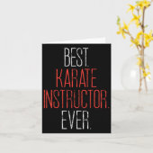 Best Karate Instructor Ever Martial Arts Teacher S カード (黄色い花)