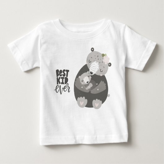 Best kid ever ベビーTシャツ (正面)