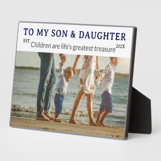 Best Kids Ever – Son’s & Daughter’s Day Plaque フォトプラーク (側面)