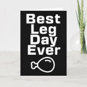 Best Leg Day Ever Thanksgiving Funny  カード (正面)