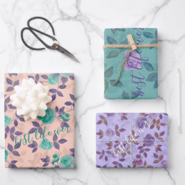 Best life ever text Customize ラッピングペーパーシート