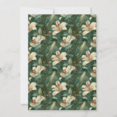 Best Lilies Accent Women Birthday 招待状 (裏面)