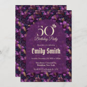 Best Lilies Flower 10Th Birthday 招待状 (正面/裏面)