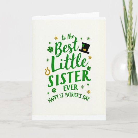 Best Little Sister Ever Card カード (正面)