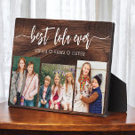 Best Lola Ever Wood Grandchildren Photo Collage フォトプラーク<br><div class="desc">Celebrate the "Best Lola Ever" with this personalized Grandchildren Photo Collage Plaque. This heartfelt gift features a beautifully arranged collage of cherished photos capturing special moments, complemented by a loving message. Crafted from high-quality materials with a sleek finish, it's ideal for displaying at home as a cherished keepsake. Perfect for...</div>