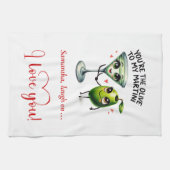 Best Love Gift Funny Food Kitchen Towel キッチンタオル (横)