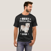 Best Maltese Mom Dog Tシャツ (正面フル)