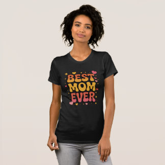 Best Mama Ever Boho Floral T-Shirt Tシャツ