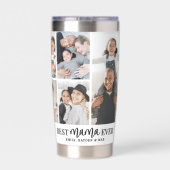 Best Mama Photo Collage Mother 保温保冷タンブラー (背面)