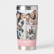 Best Mama Pink Photo Collage