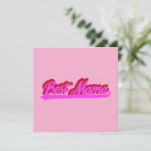 Best Mama Retro Pink Red Typography (スタンド正面)