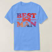 Best Man Bachelor PartyGradient Color  Tシャツ (デザイン正面)