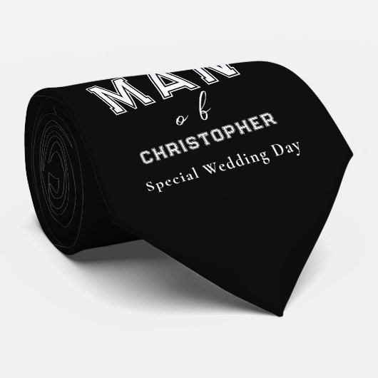 Best Man Black ネクタイ (ロール)