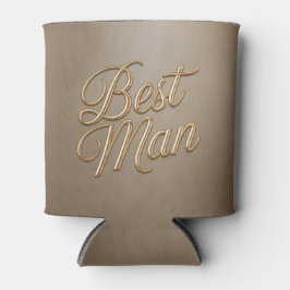 Best Man Gold Script Can Cooler 缶クーラー