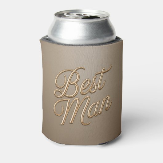 Best Man Gold Script Can Cooler 缶クーラー (缶裏面)
