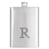 Best Man Wedding Gift Personalized Initial フラスク (正面)