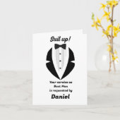 Best Man Wedding Proposal  カード (黄色い花)