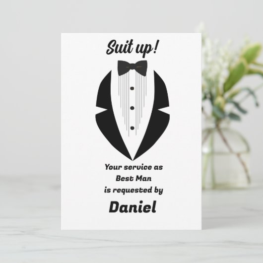 Best Man Wedding Proposal  カード (スタンド正面)