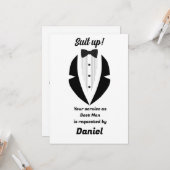 Best Man Wedding Proposal  カード (正面/裏面インサイチュ)