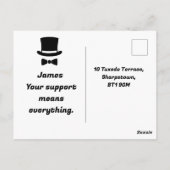 Best Man Wedding Proposal  ポストカード (裏面)