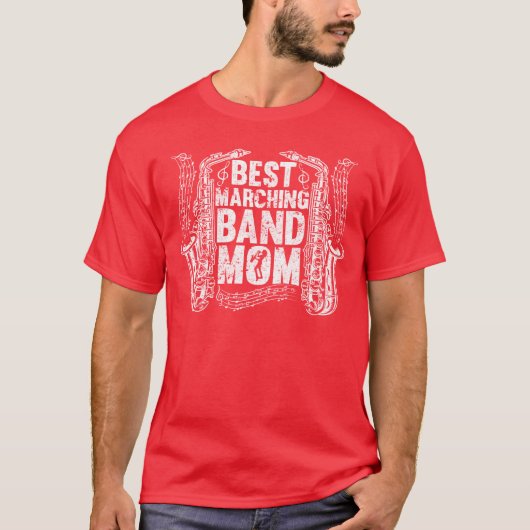 Best Marching Band Mom Saophonist Saophone Playe g Tシャツ (正面)