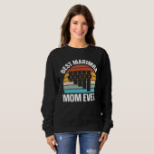 Best Marimba Mom Instrument Musician Retro スウェットシャツ (正面フル)