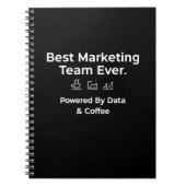 Best Marketing Team Ever-Powered by Data & Coffee ノートブック (正面)