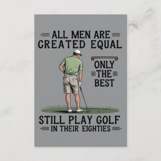 Best Men Play Golf Eighties Funny Golfer Golfing  招待状 (正面)