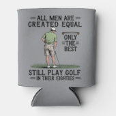 Best Men Play Golf Eighties Funny Golfer Golfing  缶クーラー (正面)