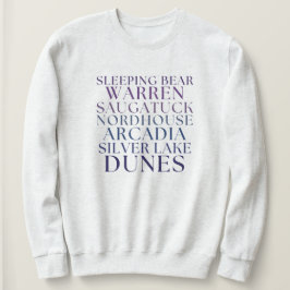 Best Michigan Sand Dunes Michigan Theme Pullover スウェットシャツ