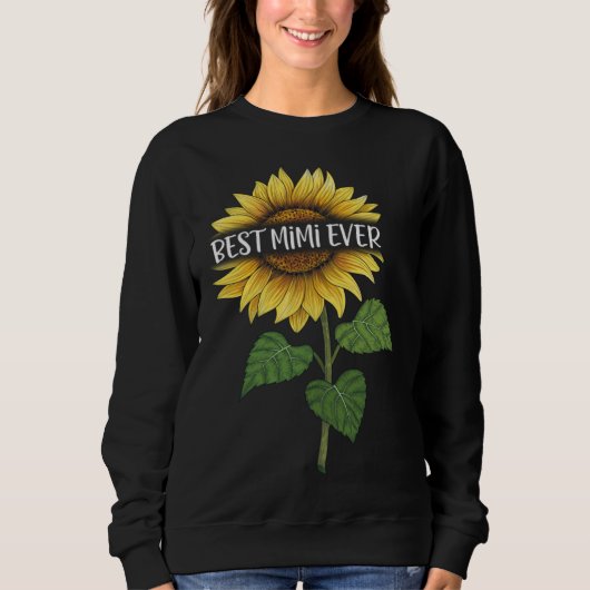 Best MiMi Ever Sunflower スウェットシャツ (正面)
