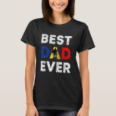 Best Moldovan Dad Ever Moldova Daddy Father s Day Tシャツ (正面)