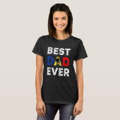 Best Moldovan Dad Ever Moldova Daddy Father s Day Tシャツ (正面フル)