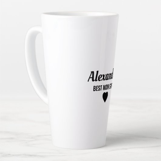 Best Mom カフェラテマグ (左アングル)