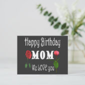 Best Mom Birthday Design  インビテーションポストカード (スタンド正面)