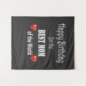Best Mom Birthday Design タペストリー (正面(横))