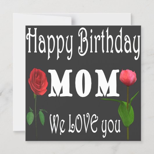 Best Mom Birthday Design  マグネット招待状 (正面)