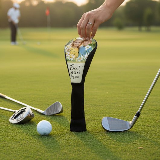 Best Mom by Par Daisy Photo Golf Head Cover ゴルフヘッドカバー