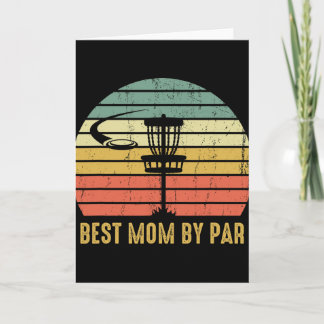 Best Mom By Par Funny Disc Golf Mother's Day Cute  カード