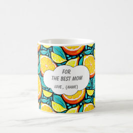 Best Mom Citrus Coffee Mug – Personalized Lemon コーヒーマグカップ